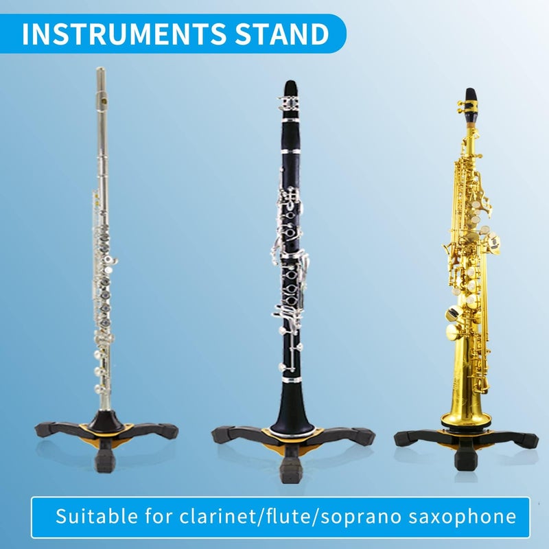 Rofee Portable Foldable Tripod Stand for Clarinet and Flute,Sturdy Stand Suitable as the Perfect Accessory for Musicians on the Go - Image 4
